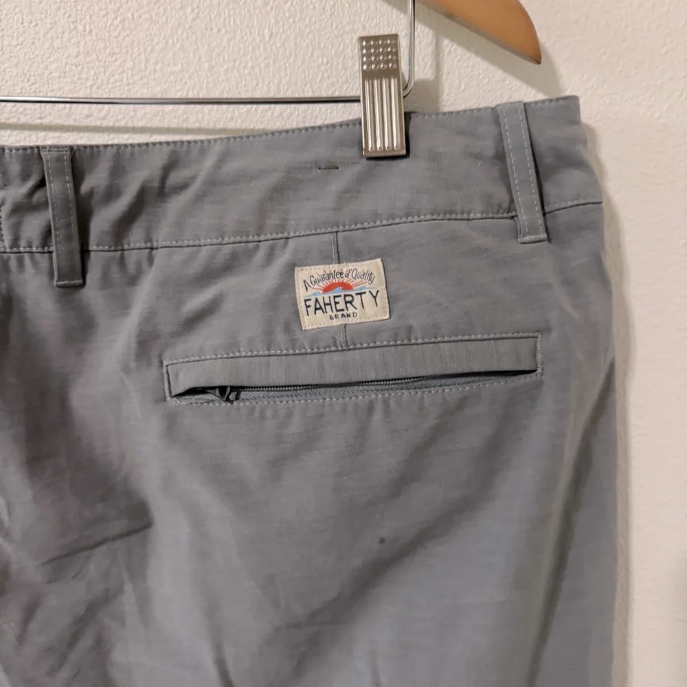 Faherty All Dat Short 9” Gray Preppy Academia Golf Casual Minimalist-38